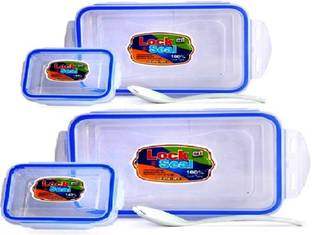 SKI LOCK N SEAL (800)ML and (550)ML 4 Containers Lunch Box