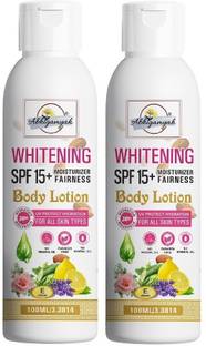ABHIGAMYAH Body Lotion Skin brightening & Whitening SPF 15+ Fairness (100ml) Pack Of 2