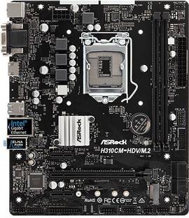 ASRock H310CM-HDV/M.2 LGA1151Socket Micro-ATX Intel H310 Chipset DDR4 Motherboard for Desktop
