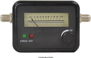 SS Sales Satellite Finder Signal Pointer DB Meter Dish Antenna Receiver Gain Measuring Instrument Tool for Digital TV Free To Air DTH Any Dish HD HDTV LNB DIRECT TV Networking Tool 13-18V DC 4 LED , SOLID , DBC , JBN , etc Analog Multimeter