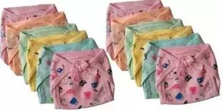 BREEZEWAY New Born Baby Cotton Langot/cotton Diapers U shaped Reusable (0-6 Month Babies)
