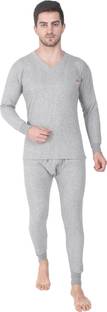 ALFA Quilted Premium Cotton Winter Wear Men Top - Pyjama Set Thermal