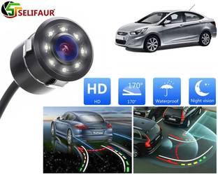 Selifaur 170 Wide Angle HD CMOS Auto Parking Assistance,Full Metal Body 8 LED Ngt Vision Reverse Assist Camera System