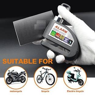 Qiisx Disk Break ALARM Lock!! Universal Disc Brake Motorcycle Lock Loud Alarm Anti-Theft Security Lock Disc Lock