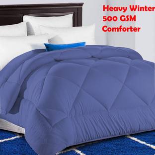 Linenovation Solid Single Comforter for  Heavy Winter