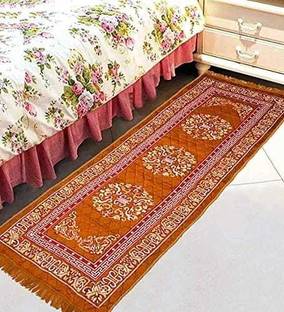 NAETRI Gold Cotton Area Rug