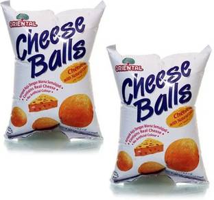 oriental Cheese Ball - 60 gm | Ready & Tasty Snack | Pack of 2 (Imported) Chips