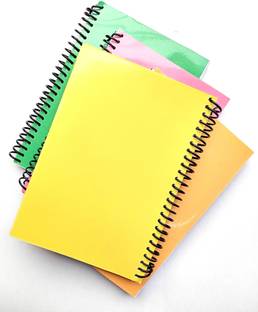 KRASHTIC A4 Size Notebook For Class Work and Office Work Pack of 4 ,200 Pages A4 Notebook Unruled 200 Pages