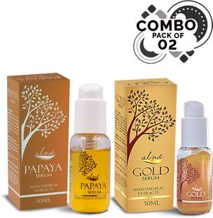 Alna Care Papaya serum With Gold serum | Face Serum Combo