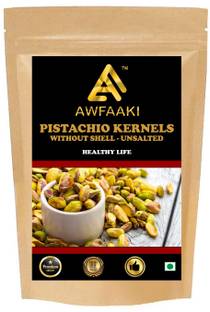 AWFAAKI PISTA KERNELS WITHOUT SHELL / UNSALTED RAW PISTACHIOS 100 GM Pistachios