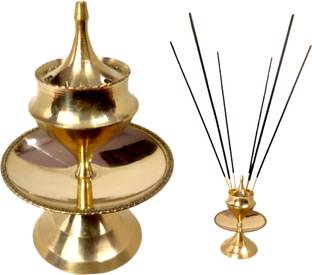 Divine Bazaar Brass Incense Holder