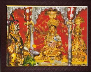 FRAMTASTIC KASHI LORD SHIVA AND ANNAPURNA MAA Religious Frame