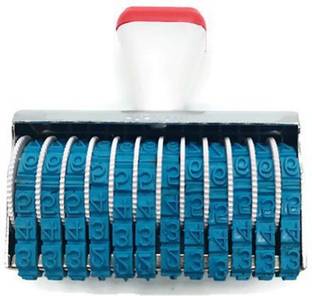 BRIZEM 12 digit rolling number stamp premium quality steel body (Incl. ?, Kg, Gm, No.)