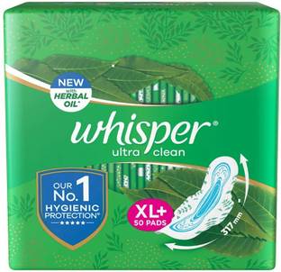 Whisper Ultra Clean XL Plus - 50 Counts Sanitary Pad