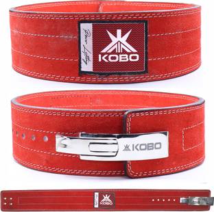 KOBO Leather Power Lifting Lever Belt Back Support Back / Lumbar Support