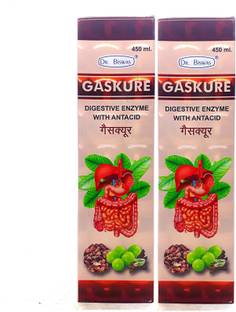 डॉ. बिस्वास Gaskure Syrup 450ml For Hyper-Acidity, Digestive Health (Pack Of 2)