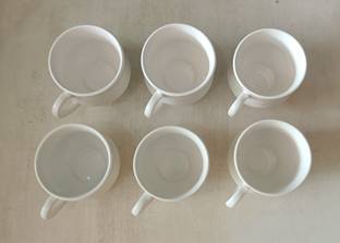 love unlimited Pack of 6 Ceramic Tea Cups | Coffee Mugs for Home Office