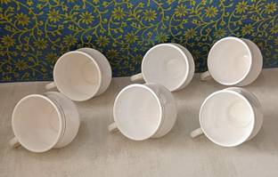 love unlimited Pack of 6 Bone China Bone China Bone China Cups