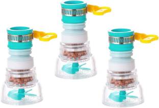 AKRIZA 3 Pcs Faucet Water-Saving Filter Shower Head Anti-Splash Stream Tap Health  Faucet