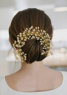 NANDITA Beautiful Stones, and Crystals  Tiara with Flexible Wire  Accessories Hair Extension