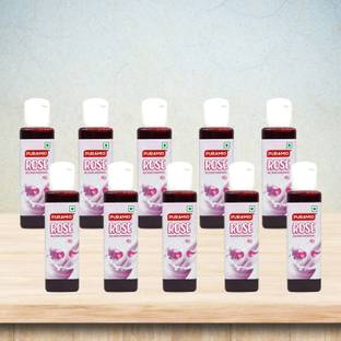 PURAMIO Milk Shake Mix | Concentrate- (Rose), 30ml Each (Pack Of 10)