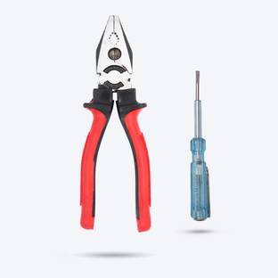 Hillgrove HGCM313M1 8"inch Heavy Duty Combination Pilash Plier Hand Tool with Line Tester Lineman Plier