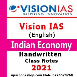 Vision IAS General Studies GS Handwritten Class Notes- Economics By Zulfiquar Mohammad(English) 2021(Photocopy B/W)