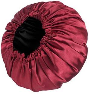 TIVRA Satin-Silky-Maroon-Sleep-Cap 1