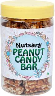 nutsara Peanut Gud Chikki Bar Candy Made with Jaggery , kadalai mittai 250 gm