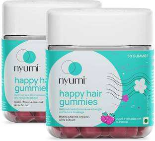 Nyumi Vitamin Gummies with Biotin for Growth & Shinier Hair| Clinically Proven