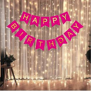 FLIPZONE Birthday Decoration Items Kit- 2Pcs String Fairy Lights