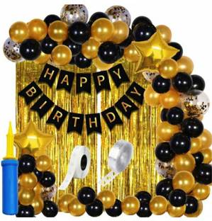 FLIPZONE Balloon Decoration Kit Combo Happy Birthday Decorations Items Set (Set of 61)