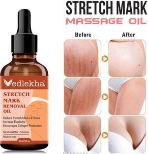 Vedlekha Pregnancy Stretch Mark Oil For Reduce Stretch, Scars, Underarms-