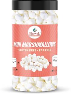 Dhawak Mini Marshmallow Candy Vanilla Flavour Jar Pack Vanilla Marshmallow