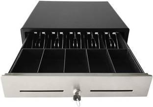 CAS Smart Cash Drawer Metal,for(POS) System,5Cash/5Coin,Cash Drawer 42 x 40.5 x 10cm Cash Box