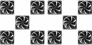 The Shoptron DC 12V Cooling Fan for PC Case,DC 12V Cooling Fan,3 Inches Fan Pack of 10 Cooling Fan All in one Cooler