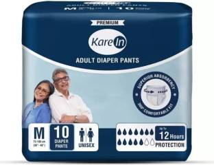 KareIn Adult Diaper Pant Pullup Style Adult Diapers Medium pcs 100, Pack of 10 Adult Diapers - M