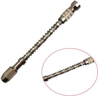 uptodateprouducts Mini Semi-Automatic Manual Hand Drill Aluminum Spiral Hand Manual Push Chuck Twist Micro Drill Bit 0.3-2mm Wood Model Manual