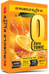 MUSCLE ELITE FITNESS Zero Tonic Instant Energy Drink Workout Electrolyte Energy Drink BCAA Orange Energy Drink