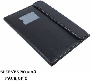 NSSP Leather Leather Document File Folder