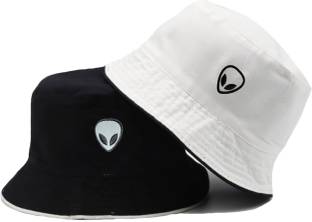 Jamont Unisex Bucket Hat Beach Sun Hat Fishing Hat Reversible Double-Side-Wear