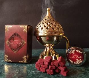 Butterfly Brand Bakhoor Shahi Oudh Bakhoor 40 Grams Incense Bricks for Long Lasting Fragrance Shahi Oudh