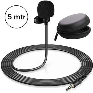 WRADER Professional Grade 5 Meter Cable Length Collar Microphone with Pouch for Youtube Microphone