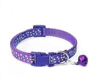 Pet Guard Dog Cat Pet Bell Bone Star Printed Adjustable Puppy Kitten Necktie Collar Bell Cat Collar Charm