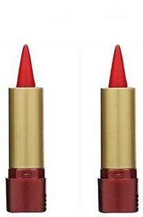 fashion accessories Sindoor Stick RED Color light weight easy for use for Womens (RED) 2 PCS SticK