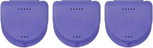 Dentosmile Dental Orthodontic Retainer/Aligner Case/Box/Mouth Guard In Violet Colour (3) Teeth Whitening Kit