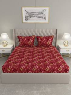 Raymond Home Microfiber Double Flat 125 TC Motifs Bedsheet