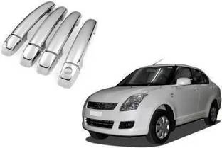 Giinix Silver Door Handle Cover Set of 4 for Swift Dzire Car Grab Handle Cover Car Grab Handle Cover
