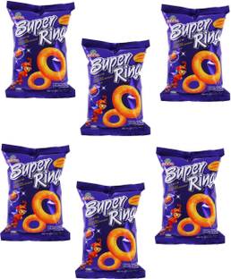 oriental Super Ring With Cheese - 60 gm | Ready & Tasty Snack | Pack of 6 (Imported) Chips