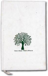 Seed Paper Eco Friendly Plantable A7 Diary Ruled 220 Pages